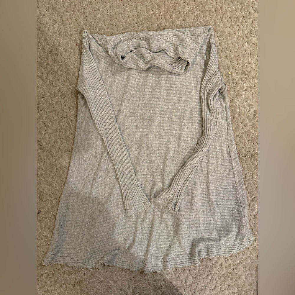 FP we the free open back distressed sweater size small
